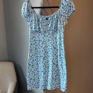 Floral Blue Dress